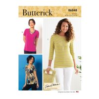 Tipar bluza pe corp cu decolteu deschis B 6848
