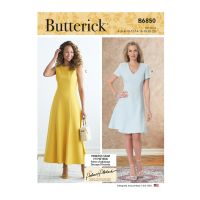 Tipar rochie evazata formata din clini B 6850