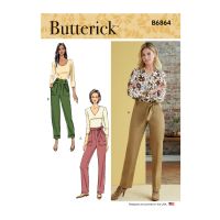 Tipar pantaloni conici cu buzunare adanci B6864