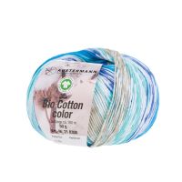 Fir textil organic Austermann, Bio Cotton Color 116 pentru tricotat si crosetat, 100% bumbac organic, Turcoaz, 180 m