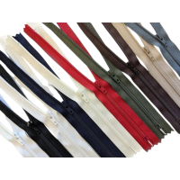 Fermoar clasic, nedetasabil, cu spira din plastic #3, YKK Flat Nylon