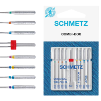Set 9 ace Combi Basic Twin Schmetz, 4 X Universal, 2 X Jeans, 2 X Stretch, 1 X ac dublu
