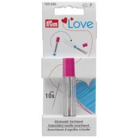 Set 10 ace de broderie de diverse lungimi cu carcasa compacta, Prym Love