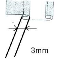 Piciorus Fermoar Ascuns F004N/F080, pentru masinile Brother computerizate / electromecanice