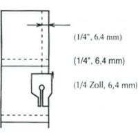 Picioruş pentru îmbinare de 1/4 inchi cu ghidaj XC7416252/F057N (BSM)
