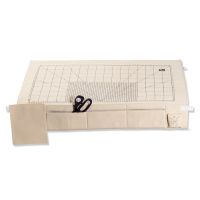 Suport multifunctional pentru masina de cusut, cu scara metrica, dimesiune 52x90 cm, cu 3 buzunare pentru accesorii