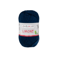 Fir textil Scholler Limone 56 pentru tricotat si crosetat, 100% bumbac, Albastru Navy, 125m