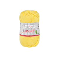 Fir 100% bumbac Limone pentru tricotat si crosetat, 125 m, 100 Galben, Scholler