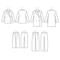 Tipar combinatii femei M 7876