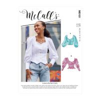 Tipar camasa tip corset cu maneci bufante M 8181