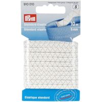 Elastic standard, latime 5 mm, lungime 10 m, alb, Prym