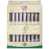 Set crosete tunisiana knit pro, de la 3.5-8 mm, lemn natural, 8 crosete + 4 fire 223810