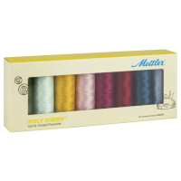 Ata de brodat POLY SHEEN KIT, 8 bucati, METTLER