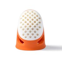 Degetar croitorie, marimea S, portocaliu cu alb, Prym Ergonomics 431140