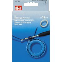Inele pentru crosetat plate, din plastic, diametru 39 mm, 30 buc, Prym 624143