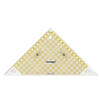 Rigla tip triunghi, 45 de grade, pentru croitorie, patchwork, design grafic, PRYM 611314