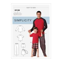 Tipar pijama adulti si copii S 9128