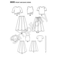 Tipar combinatii femei S 8609