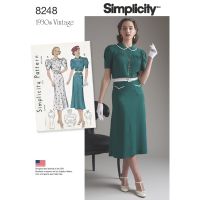 Tipar rochie vintage S 8248