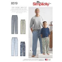 Tipar pantaloni pijama S8519