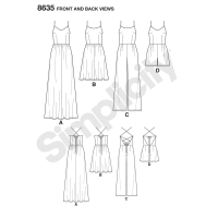 Tipar combinatii femei S 8635