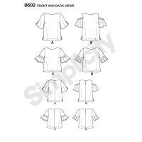 Tipar bluze femei S 8602