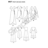 Tipar rochii femei S 8637