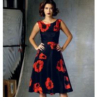 Tipar Rochie cu decolteu la spate V1422