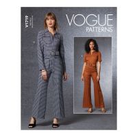 Tipar salopeta cu pantaloni evazati V1719