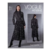 Tipar rochie lunga, incretita in talie V1721