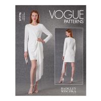 Tipar rochie cu aplicatie decorativa pe o parte V 1776