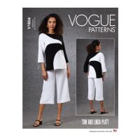 Tipat bluza din piese asimetrice si pantaloni trei sferturi V 1804