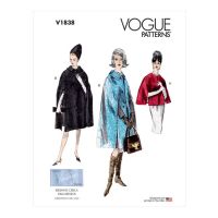 Tipar Pelerina, multi-masura Vogue V1838.A