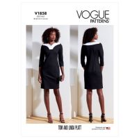 Tipar Rochie mulata, multi-masura Vogue 1858