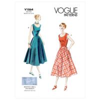 Tipar Rochie Wrap Vintage 1953, multi-masura Vogue 1864
