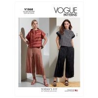 Tipar bluza si panatloni, multi-masura Vogue V1868.A