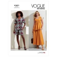 Tipar Top, pantaloni scurti si fusta, multi-masura Vogue 1871