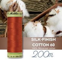 Ata de cusut, 100 % bumbac mercerizat 60, con 200 m pentru matlasare si broderie Mettler SILK-FINISH COTTON 60 paletar
